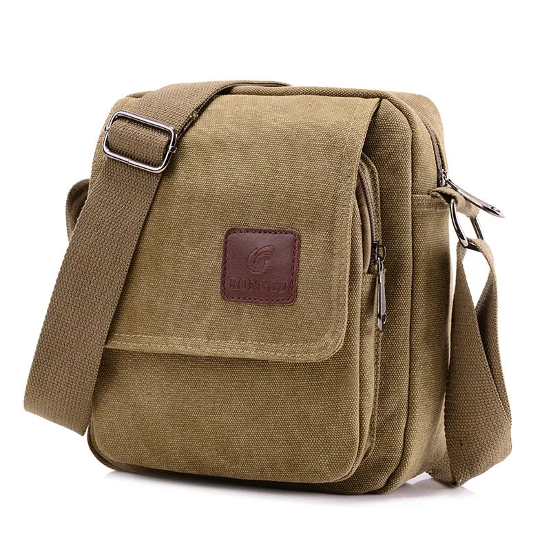 Sac bandoulière homme en toile