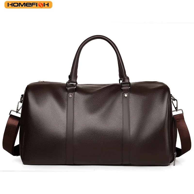 Sac de voyage moto en simili cuir