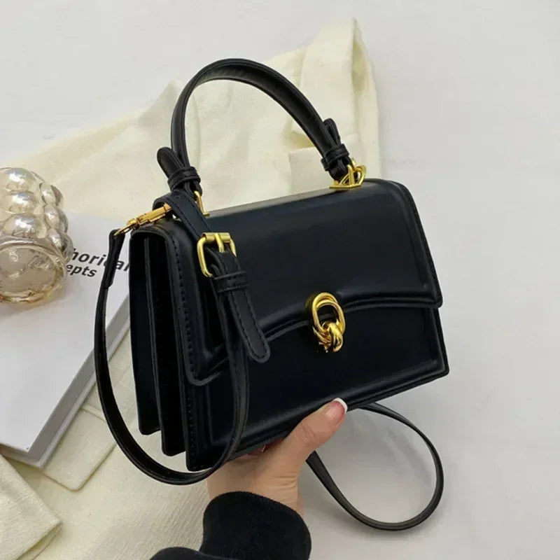 Sac à main carré femme en simili cuir