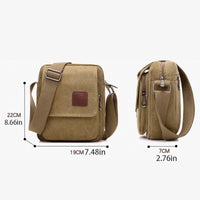 Sac bandoulière homme en toile