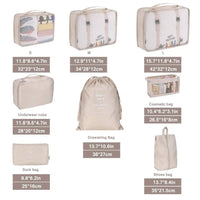 Cubes de rangement pour valise