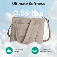 Sac cabas à bandoulière rembourrée