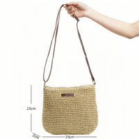 Sac bandoulière de plage en paille