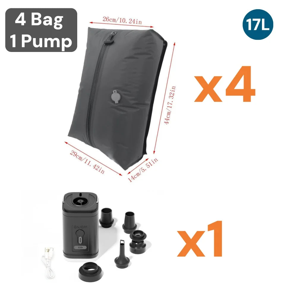 Sac sous vide de voyage avec pompe