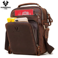 Sac bandoulière homme en cuir véritable