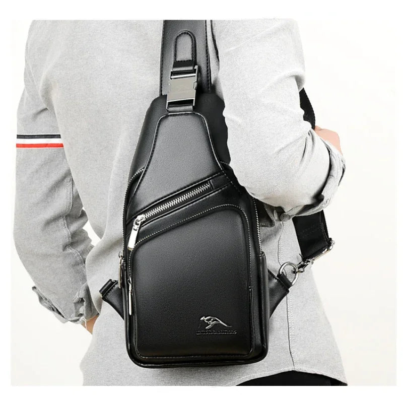 Sacoche homme en simili cuir