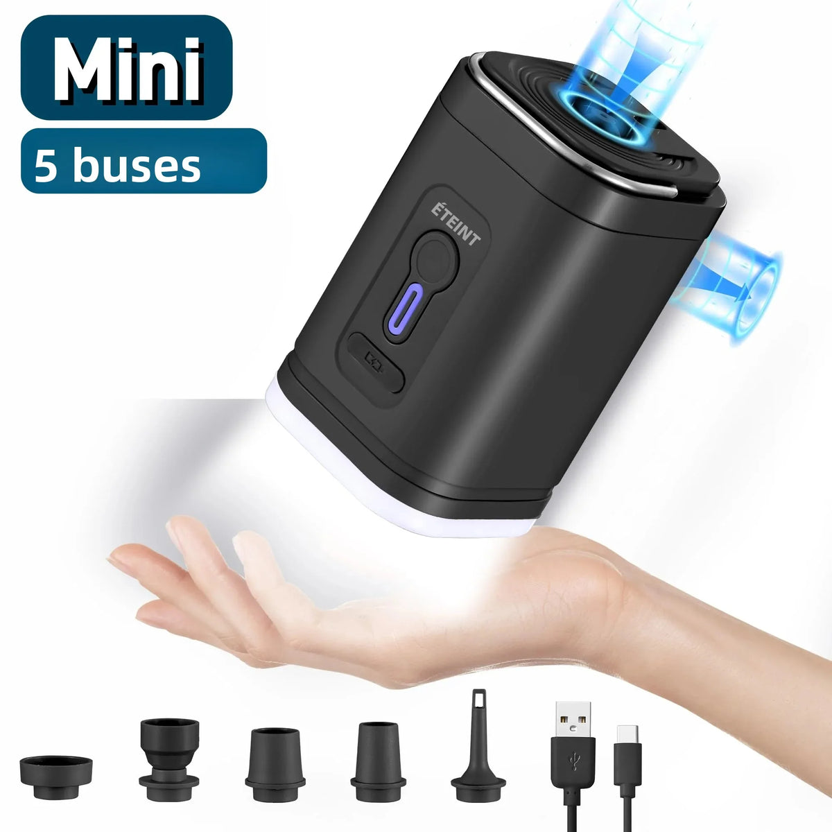 Pompe à air USB pour sacs sous vide