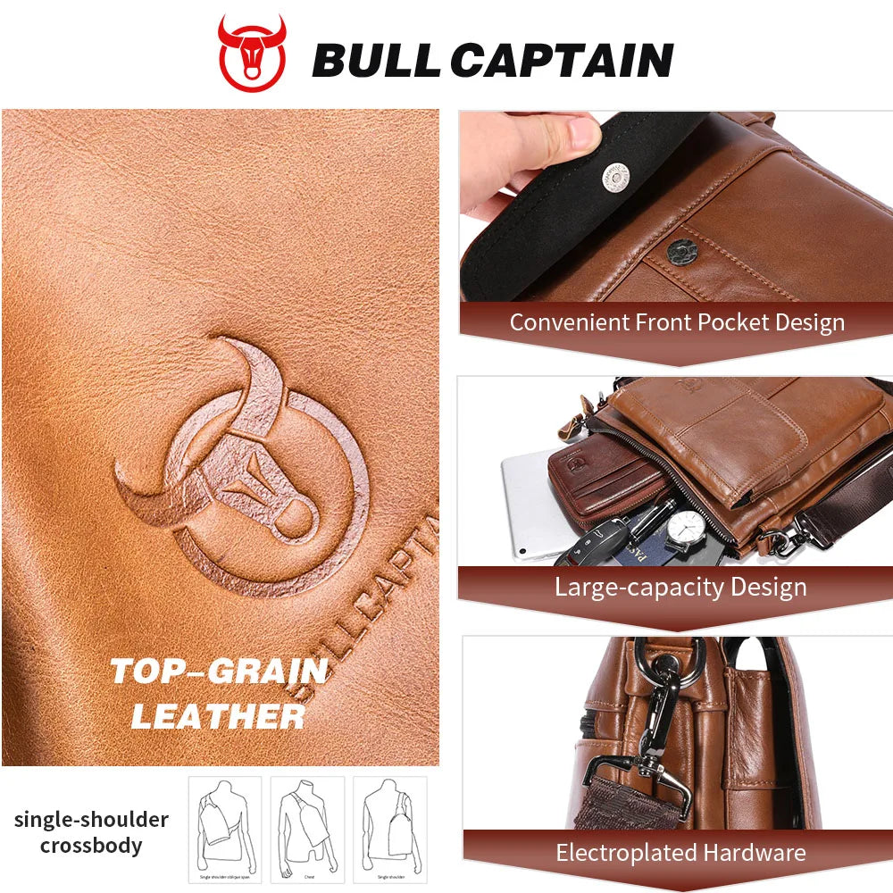 Sac bandoulière homme en cuir