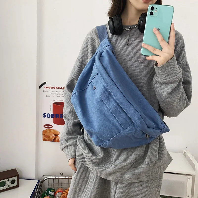 Sac banane unisexe en toile