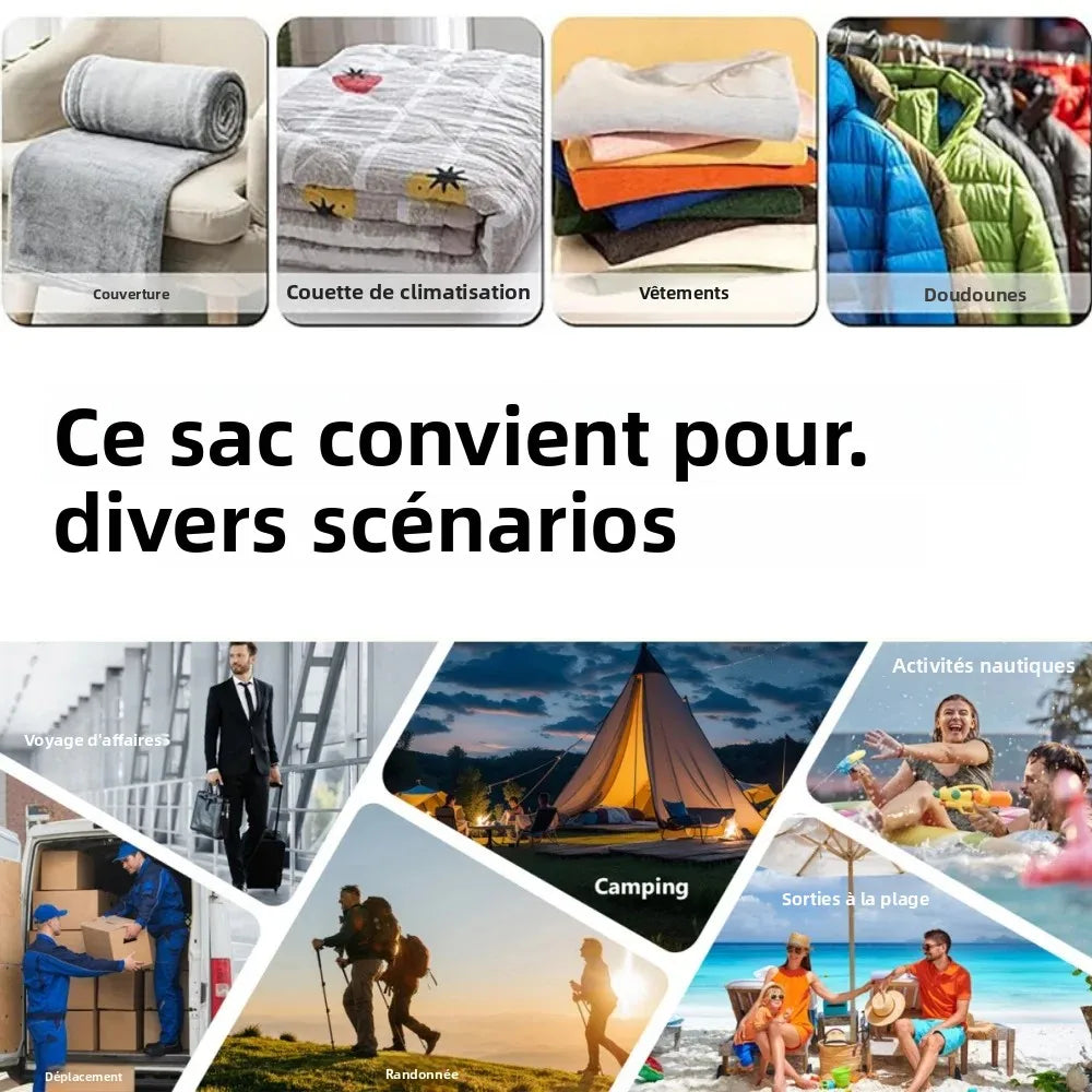 Sac sous vide de voyage avec pompe