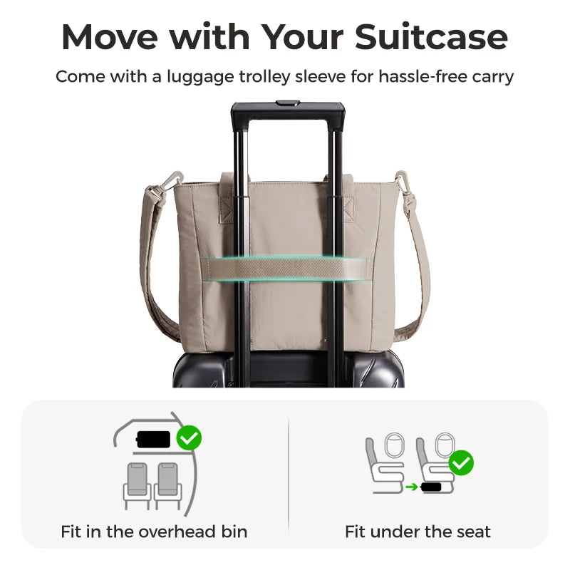 Sac cabas à bandoulière rembourrée