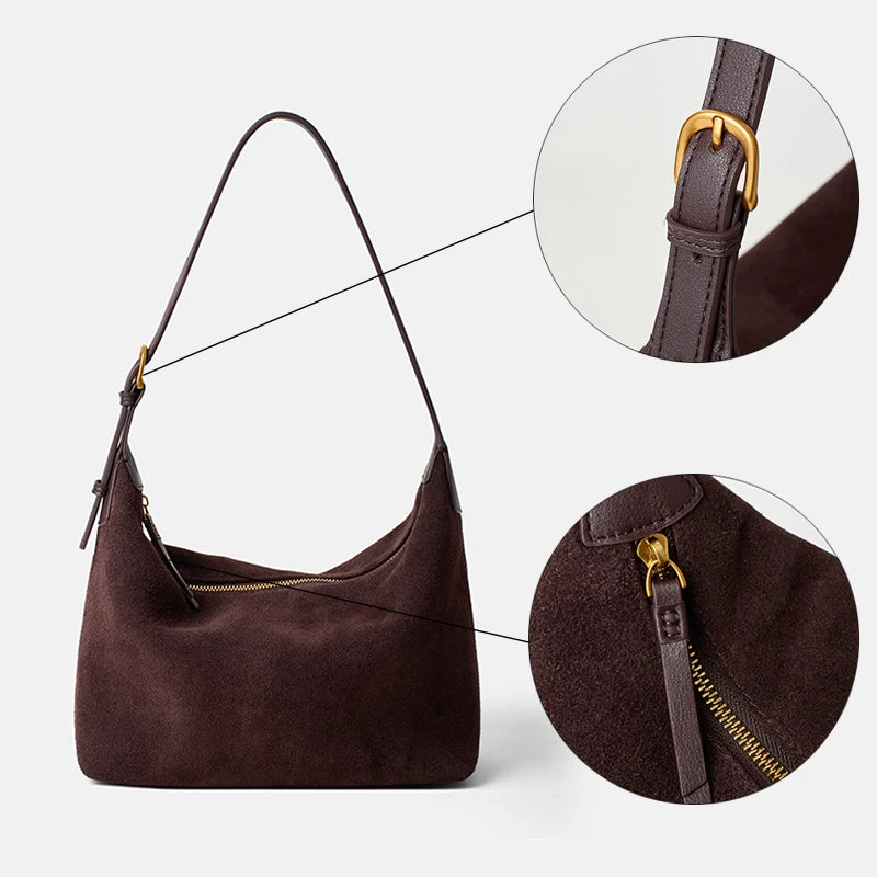 Sac hobo femme en daim