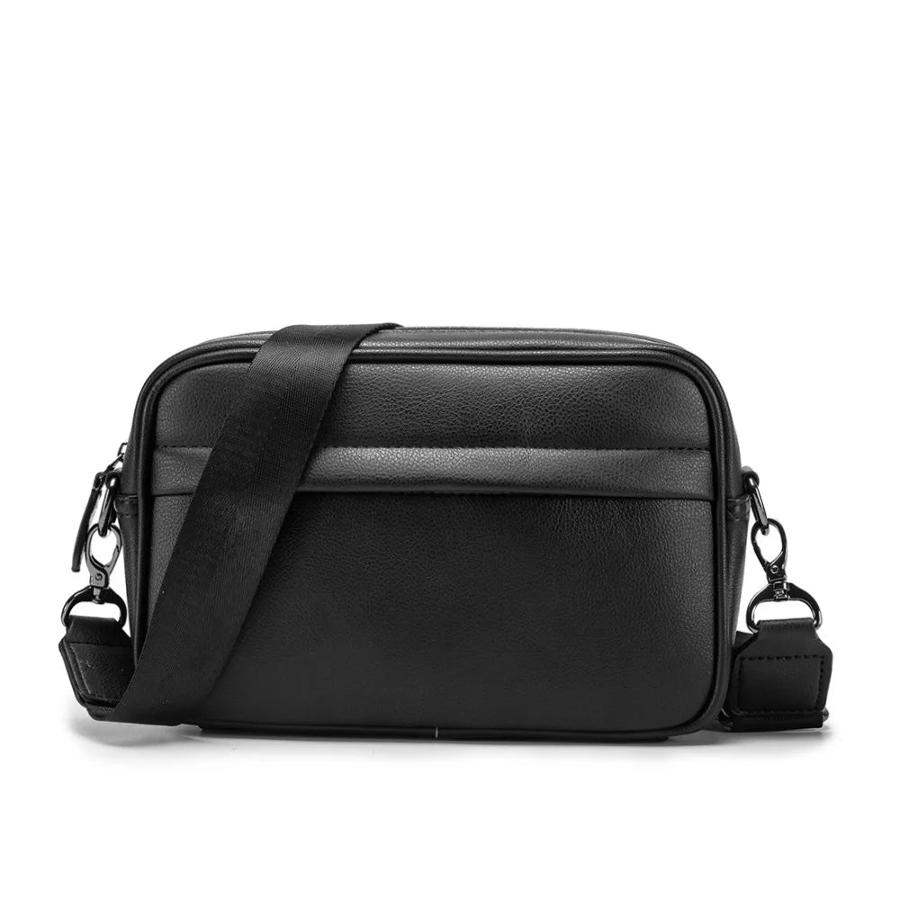 Sac bandoulière homme en simili cuir