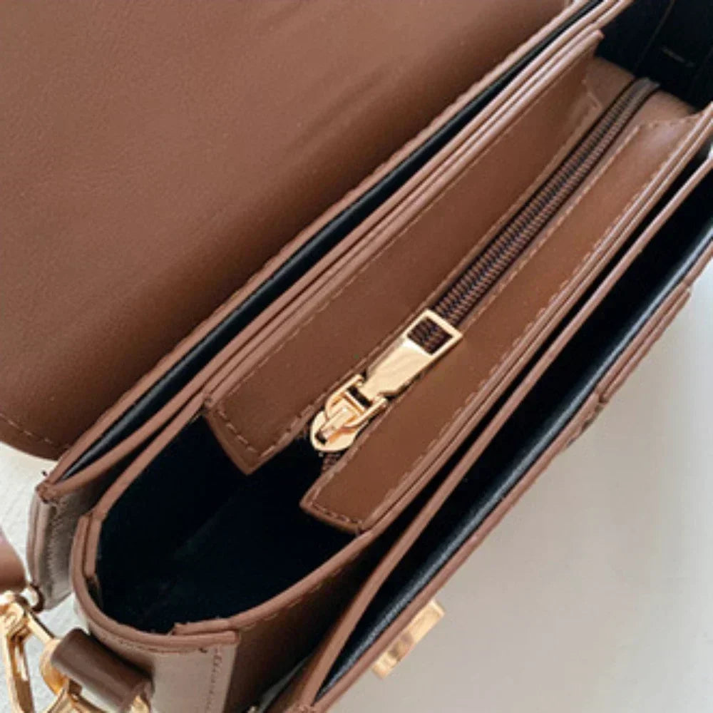 Sac à main carré femme en simili cuir
