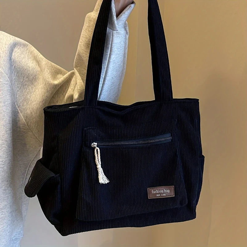 Sac cabas en velours