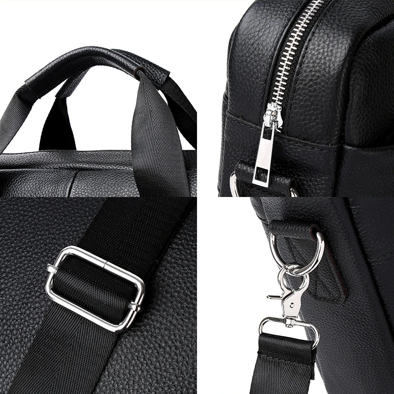 Sac ordinateur homme en cuir rigide