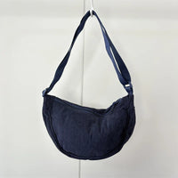 Sac hobo en velours côtelé