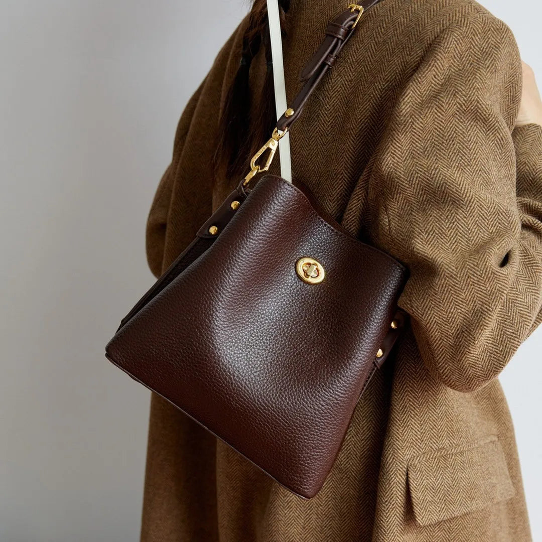 Sac seau femme en simili cuir