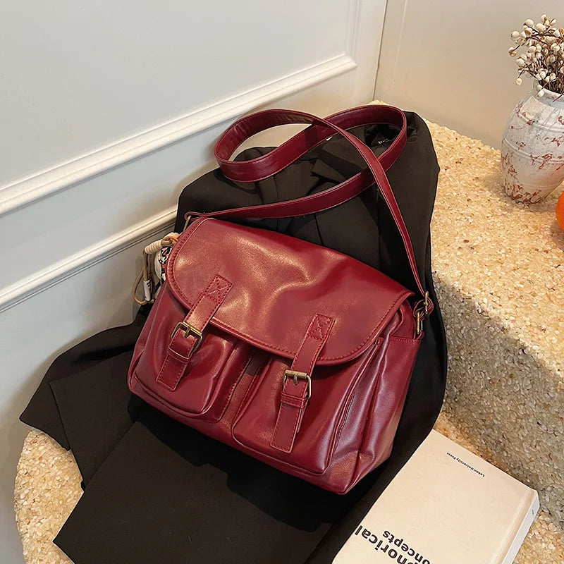 Sac bandoulière femme à double fermeture