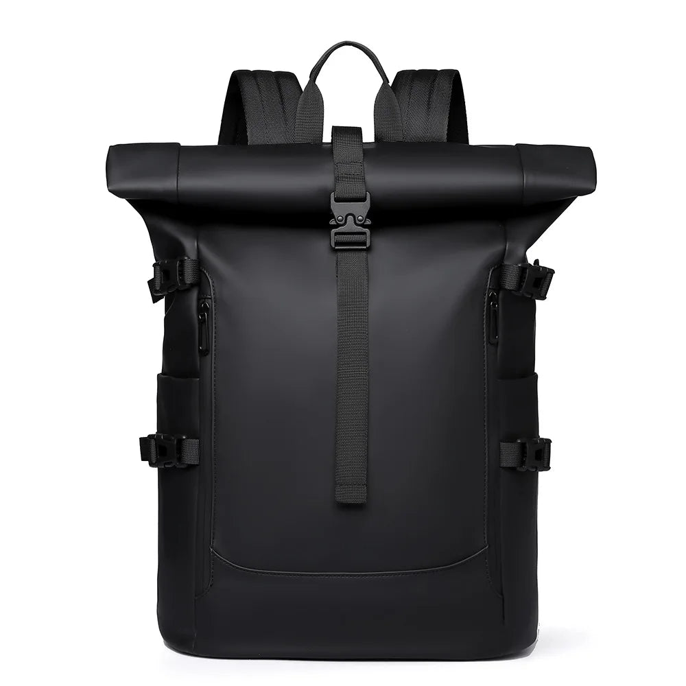 Sac ordinateur homme à bords roulés