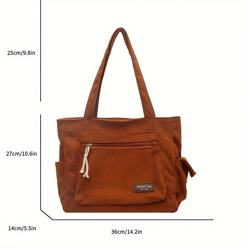 Sac cabas en velours
