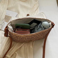 Sac bandoulière en paille