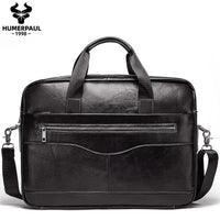 Sac ordinateur homme en cuir véritable