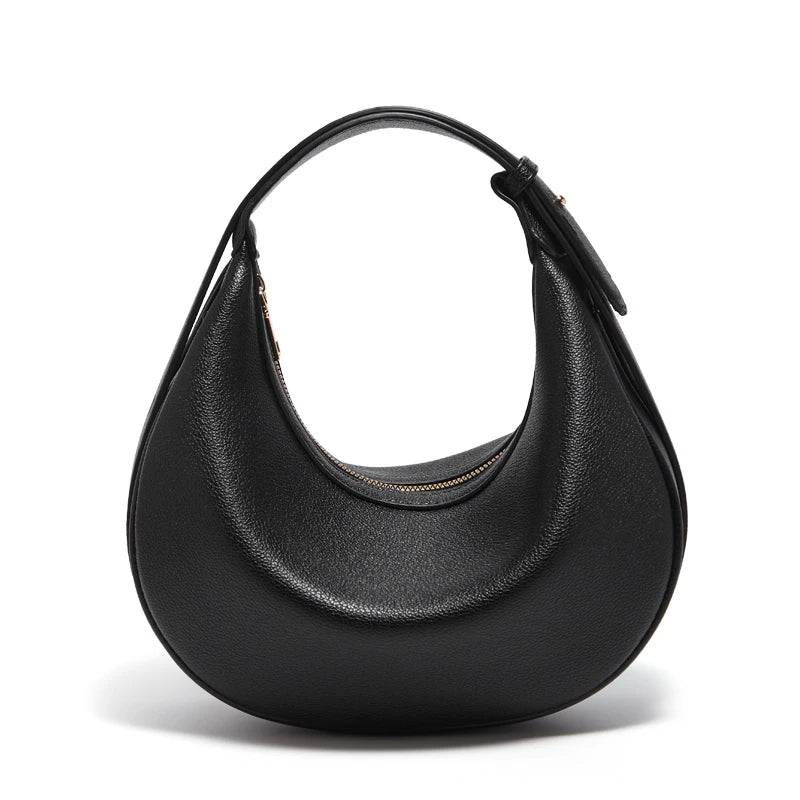 Sac demi-lune femme en simili cuir