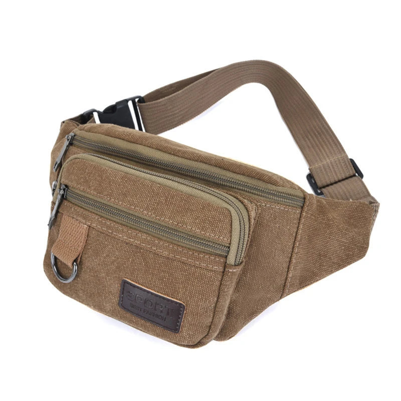 Sac banane homme en toile