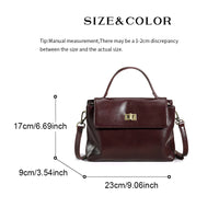 Sac à main femme compact en cuir ciré