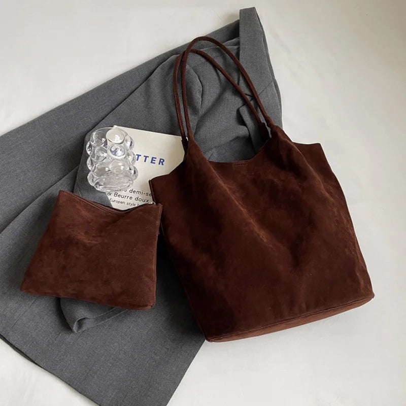 Sac à main femme en daim