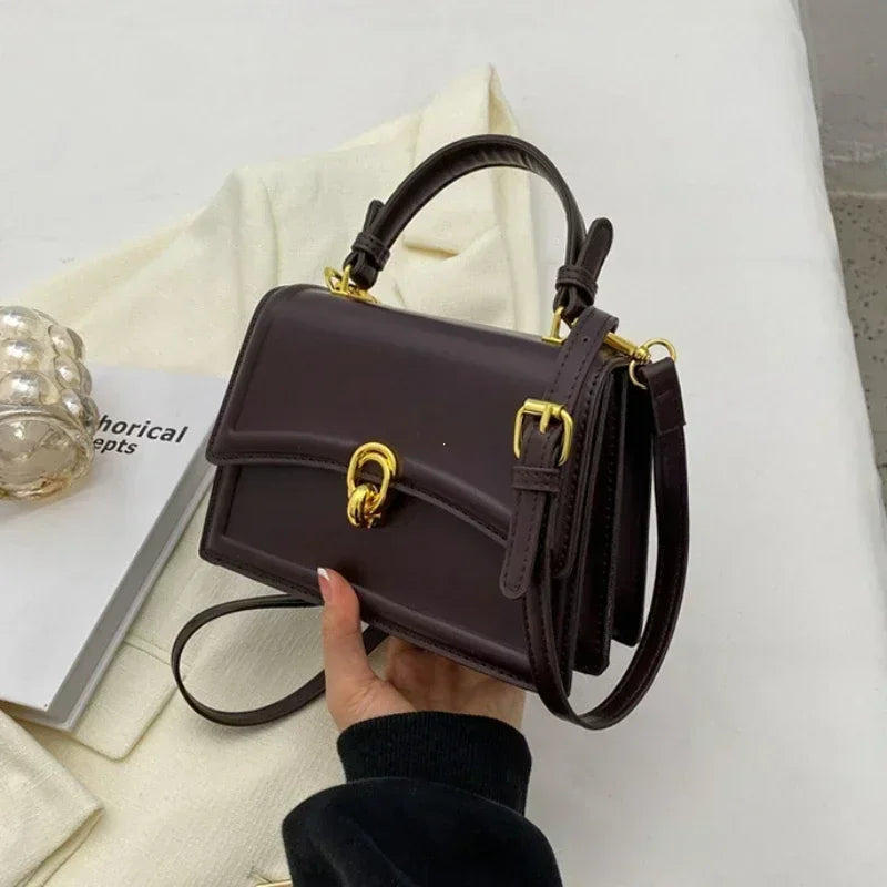 Sac à main carré femme en simili cuir
