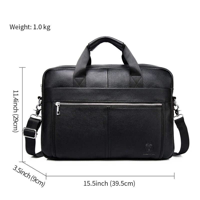 Sac ordinateur homme en cuir rigide