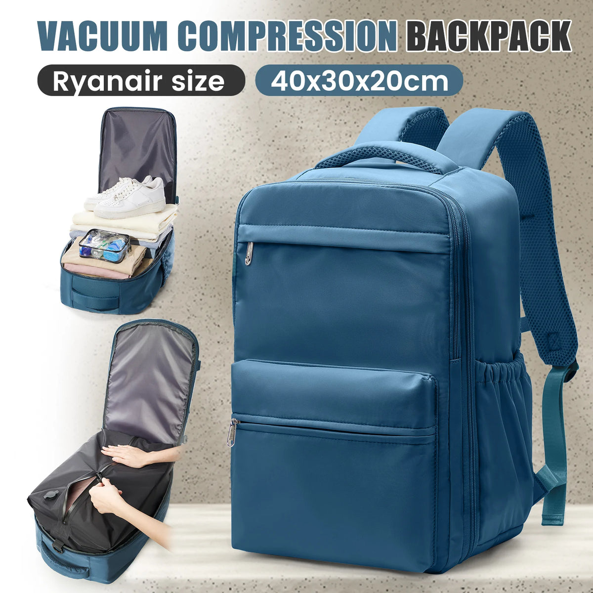 Sac à dos cabine à compression sous vide