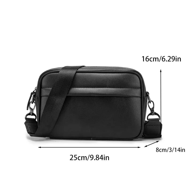 Sac bandoulière homme en simili cuir