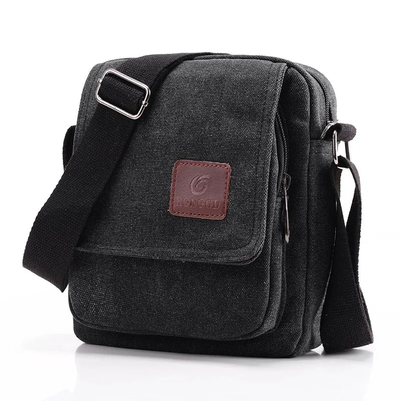 Sac bandoulière homme en toile