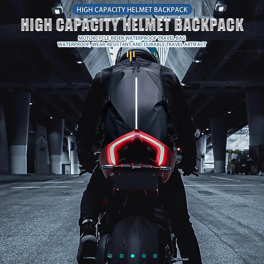 Sac à dos moto avec compartiment casque