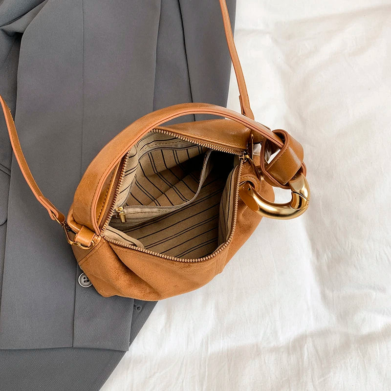 Petit sac à main femme en faux daim
