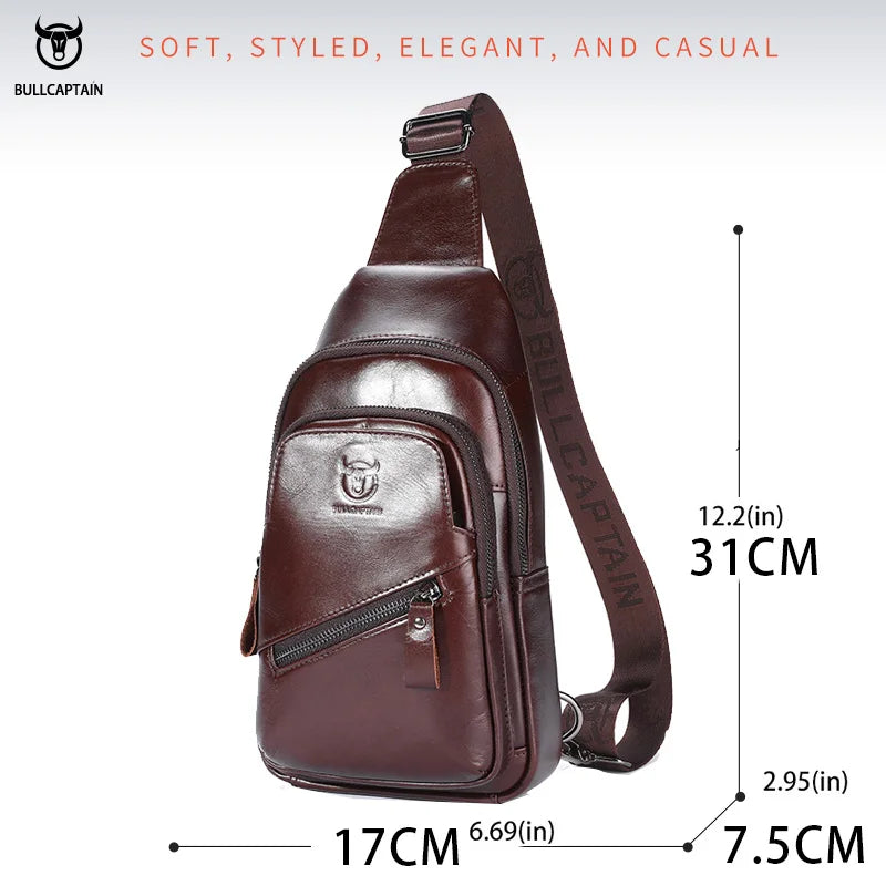 Sacoche homme en cuir véritable
