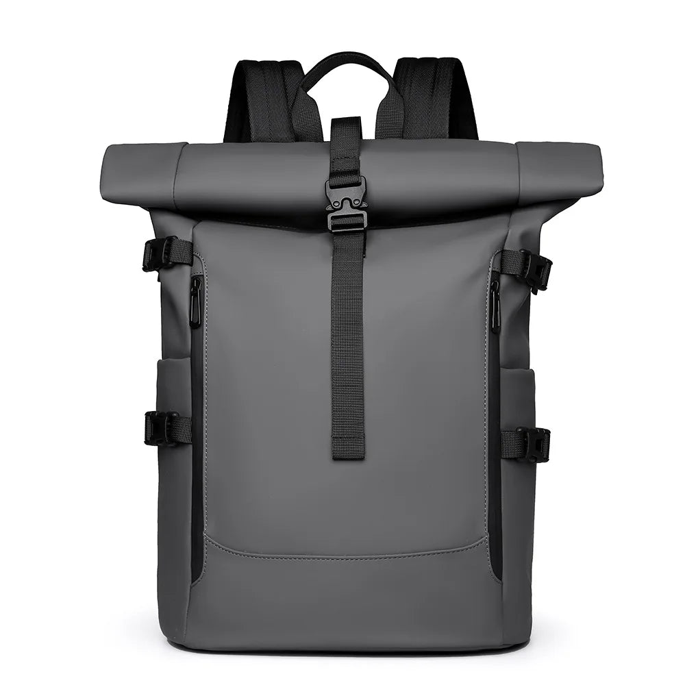 Sac ordinateur homme à bords roulés