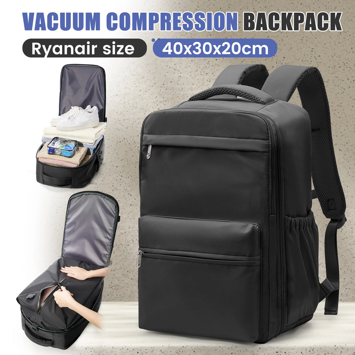 Sac à dos cabine à compression sous vide
