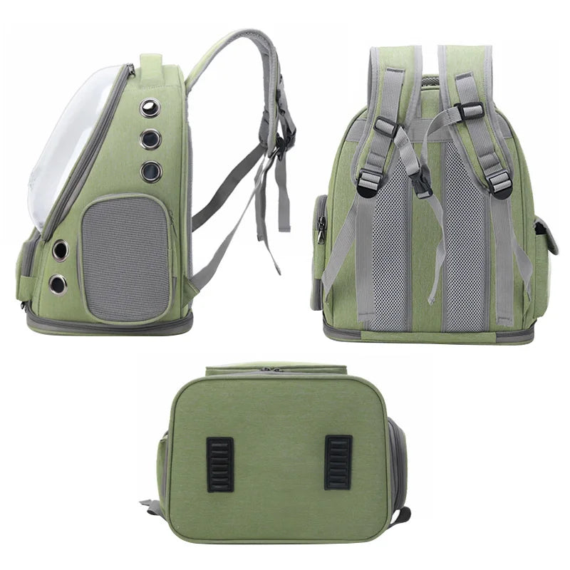 Sac de transport chat transparent