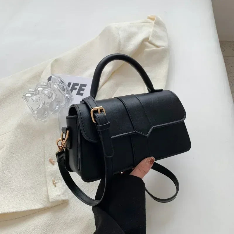 Sac à main carré femme en simili cuir
