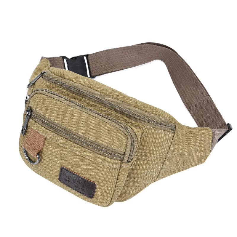 Sac banane homme en toile