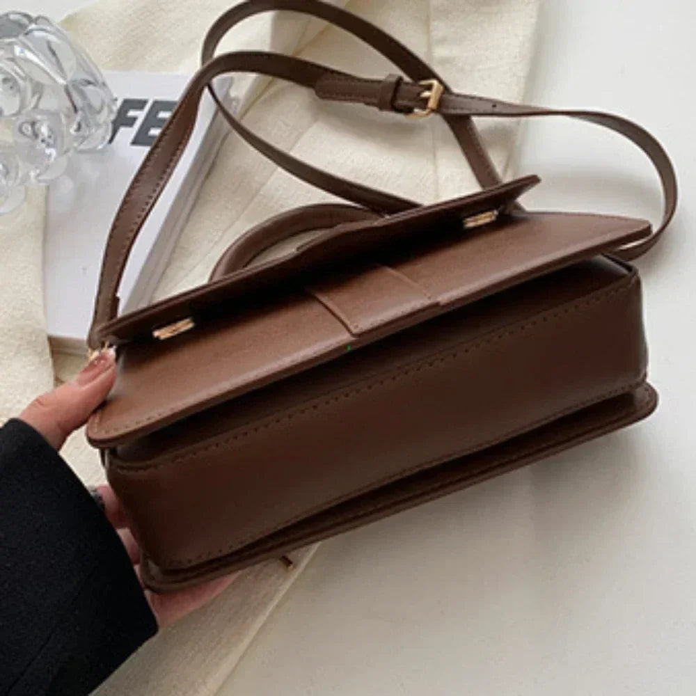Sac à main carré femme en simili cuir