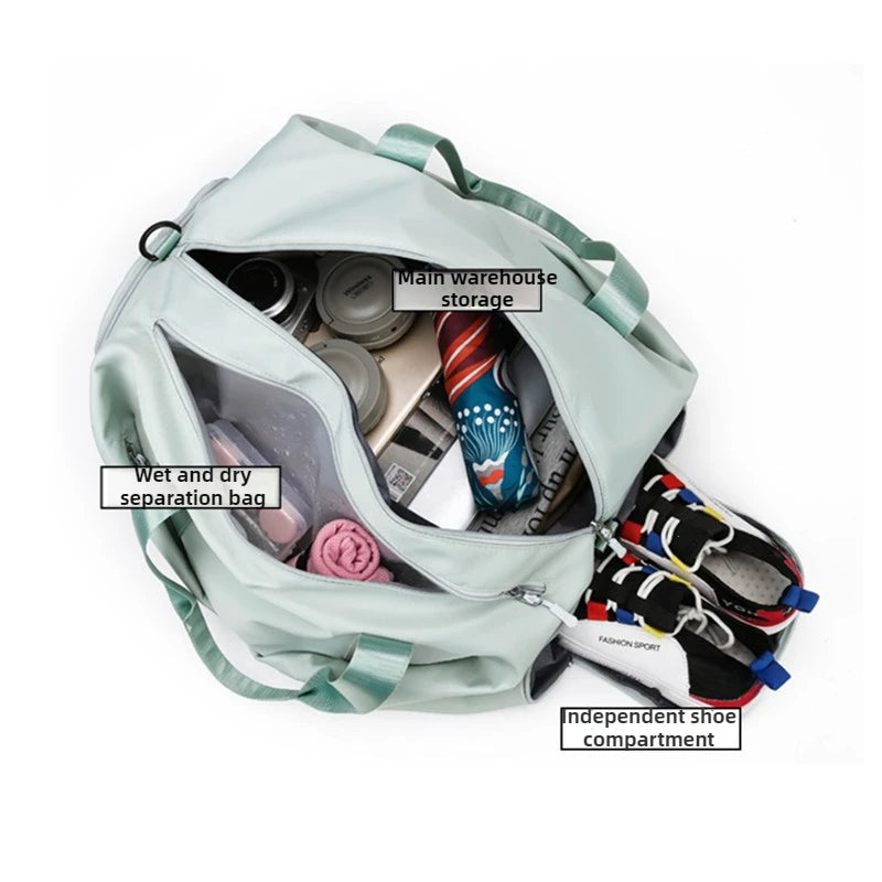 Sac de sport femme à poche humide