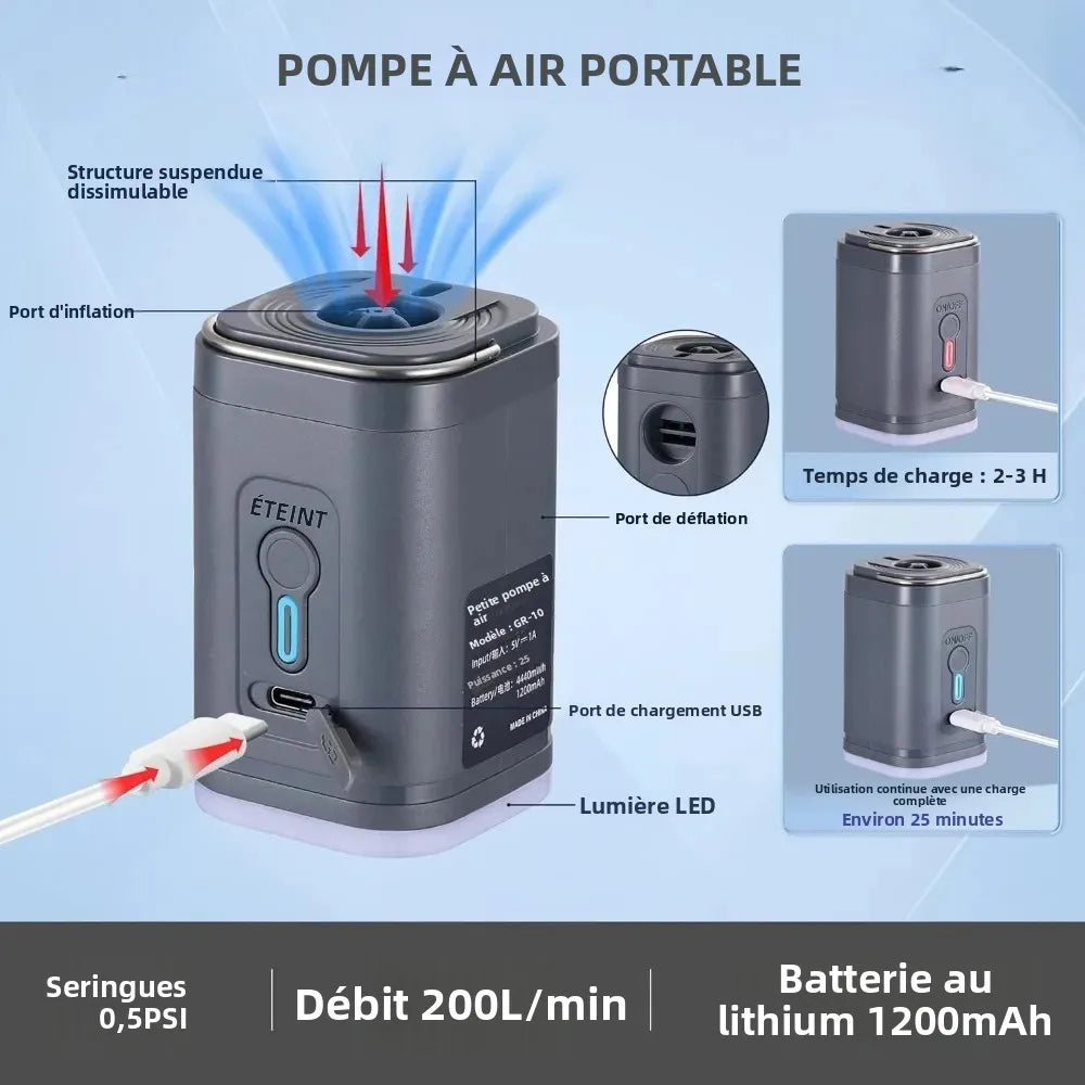 Pompe à air USB pour sacs sous vide