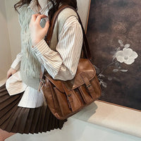 Sac bandoulière femme à double fermeture