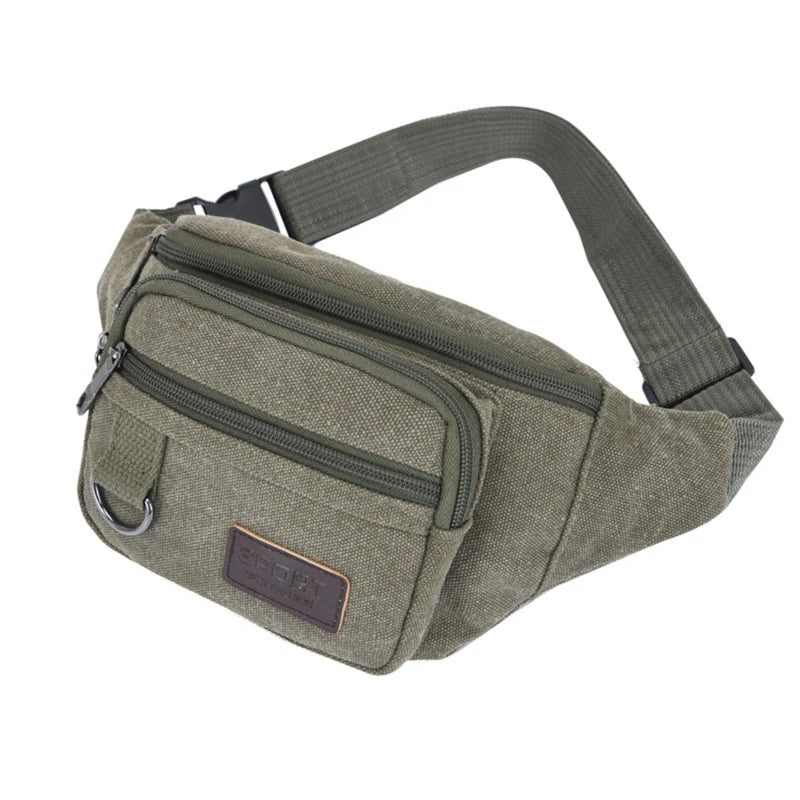 Sac banane homme en toile