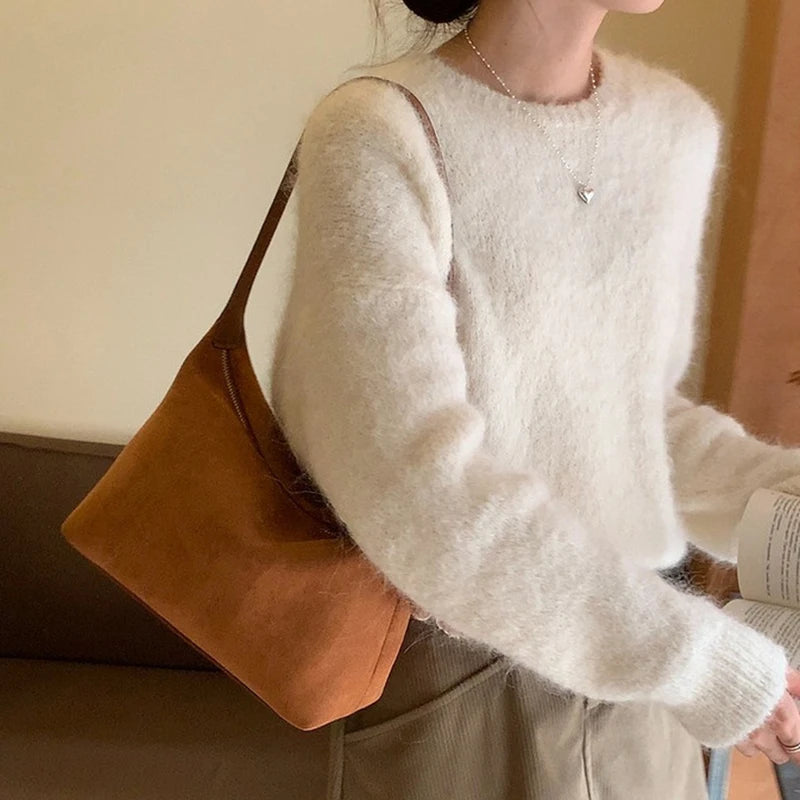 Sac hobo femme en daim